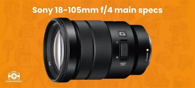 Sony 18-105mm f_4 main specs